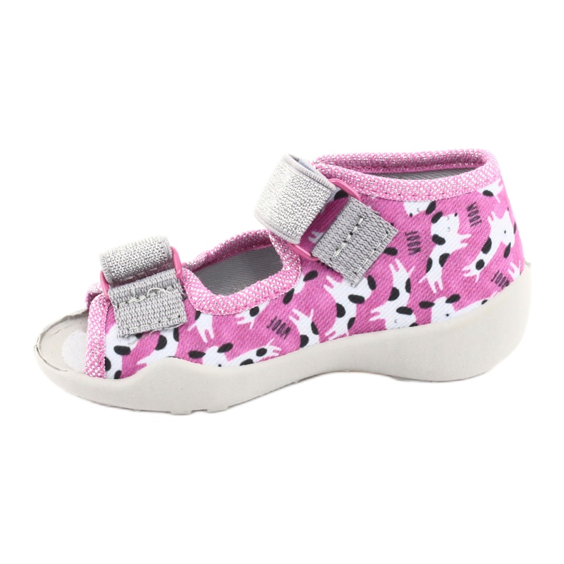 Befado children's shoes 242P095 pink grey 1 Befado children's shoes 242P095 pink grey 1