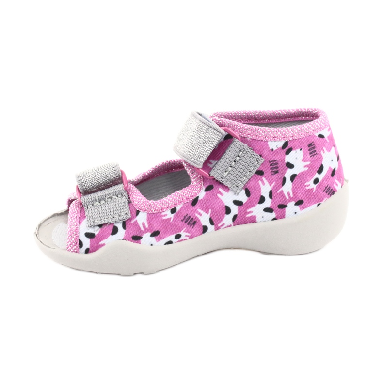 Befado children's shoes 242P095 white black pink grey 1