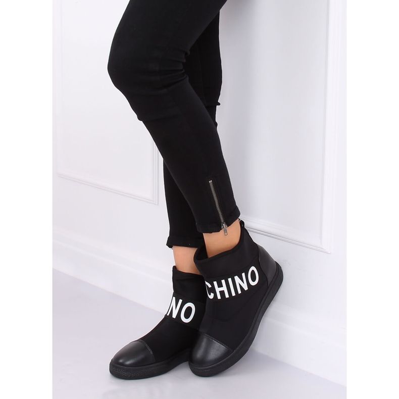 Black neoprene boots XY-38 Black 1