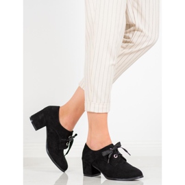 SHELOVET Tied Pumps On A Pillar black 1 SHELOVET Tied Pumps On A Pillar black 1