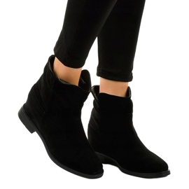 NC981 black cowboy boots 1