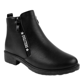 Black women's flat boots XY-526 1