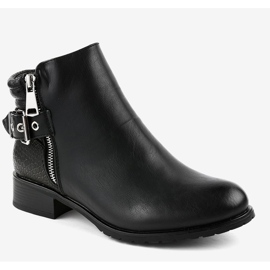 Black flat Jodhpur boots KA525SL 1