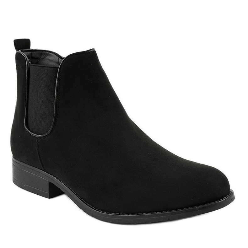 Black ML34 flat Jodhpur boots 1