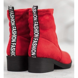 SHELOVET Fashion slip-on boots red 1