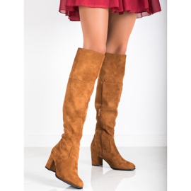 Clowse High suede boots brown 2