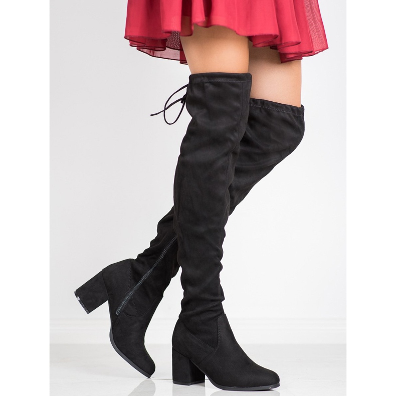 SHELOVET Over-the-knee boots black 1