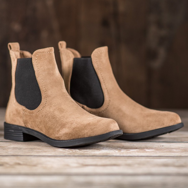 Ideal Shoes Casual Chelsea boots brown 1