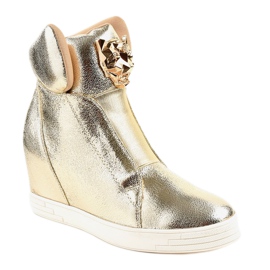 Golden jaguar wedge sneakers KLS-105-5 1