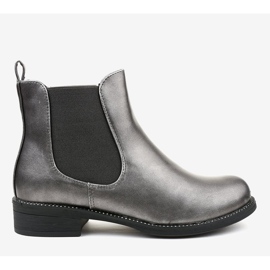 Gray flat ankle boots 7513-PA grey 2