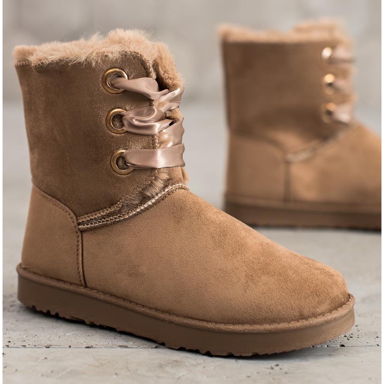 Kylie Tied snow boots brown 2