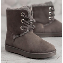 Kylie Tied snow boots grey 1