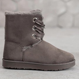 Kylie Tied snow boots grey 2