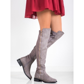Seastar Gray Boots With A Zipper grey 1