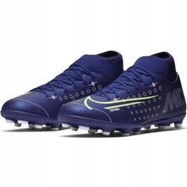 Nike Mercurial Superfly 7 Club Mds FG / MG Jr BQ5418 401 football shoe navy blue blue 1