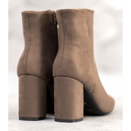 Super Mode High Booties On A Post brown 1