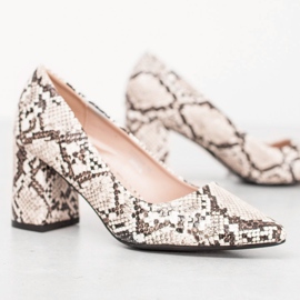 Seastar Snake Print Pumps white 1
