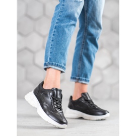 SHELOVET Black Sneakers 1