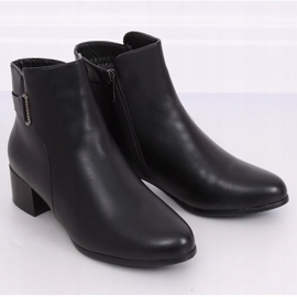 Black low-heeled boots CK63-2 Black 2