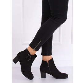 Boots on a comfortable heel black CK55 Black 1