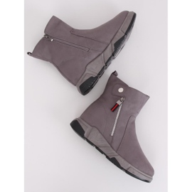 Gray SJ1938 Gray boots in a sporty style grey 2