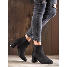 SHELOVET Classic suede boots black 2