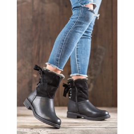 SHELOVET Warm Boots With Fur black 1