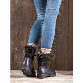 SHELOVET Warm Boots With Fur black 2
