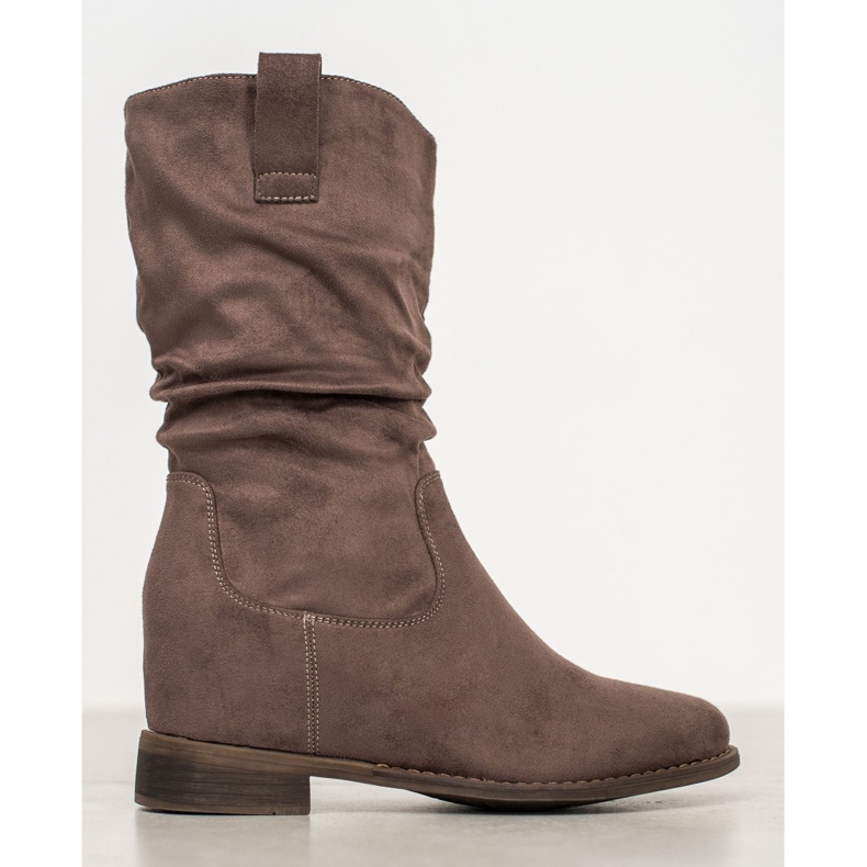 Super Mode Classic cowboy boots khaki green 1