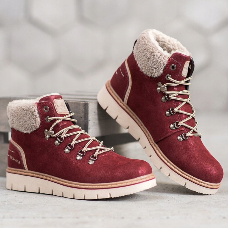 McKey Suede Trappers red 1