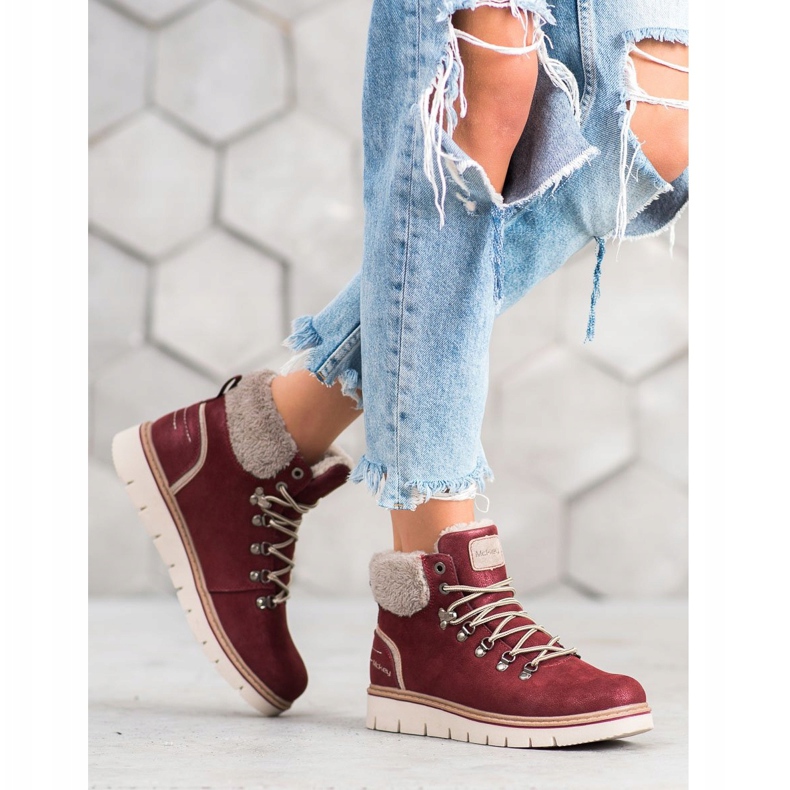 McKey Suede Trappers red 2