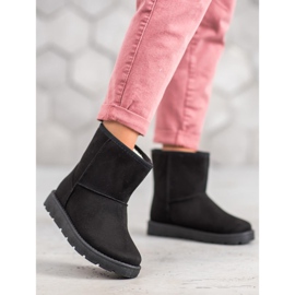 SHELOVET Black Mukluki With Fur 1