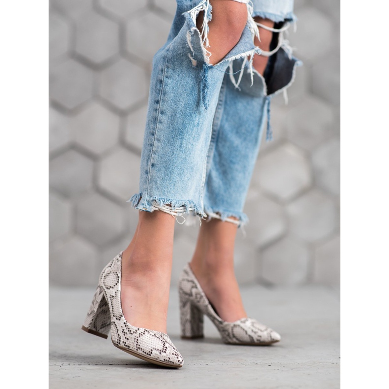 Seastar Snake Print Pumps multicolored 1