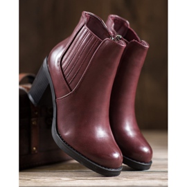 Comer Eco-leather boots red 2