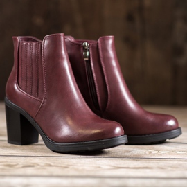 Comer Eco-leather boots red 1