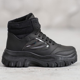 SHELOVET Fashion lace-up boots black 1