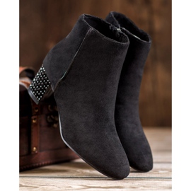 SHELOVET Boots With Decorative Heel black 2