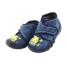 Befado children's shoes 525P012 navy blue yellow 3