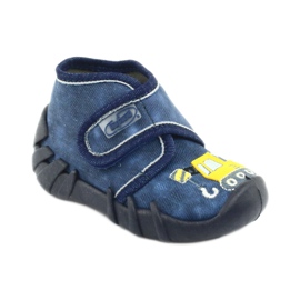 Befado children's shoes 525P012 navy blue yellow 1