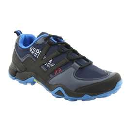 Black Atletico 8003 trainers navy blue 1