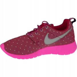 Nike Rosherun Print Gs W 677784-606 shoes pink 2