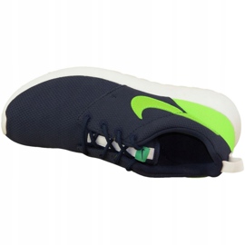Nike Roshe One Gs W 599728-413 shoes navy blue green 2
