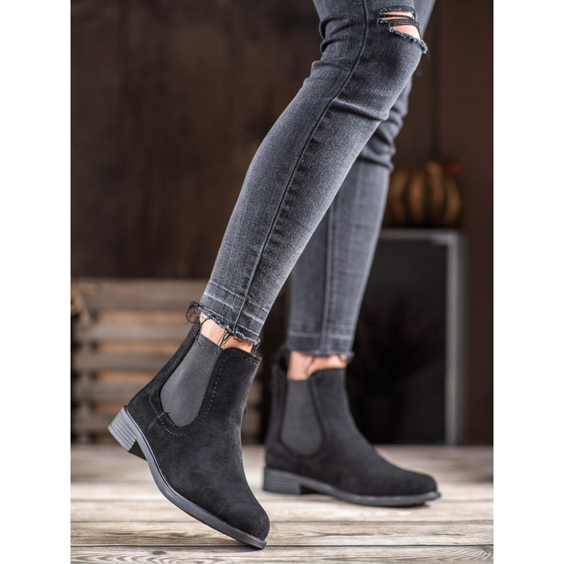 Ideal Shoes Casual Chelsea boots black 1 Ideal Shoes Casual Chelsea boots black 1