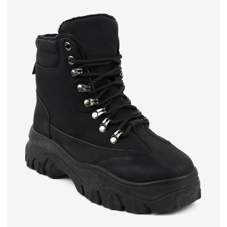 Black insulated boots W-70 1