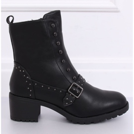 Black boots with wide heels black 1003-1 Black 2