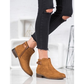 SHELOVET Boots with a decorative belt brown 2