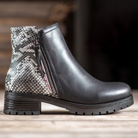 SHELOVET Workers On the Snake Print Platform black 2