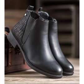 SHELOVET Black Booties On A Zipper 2