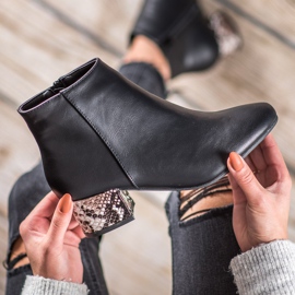 Weide Elegant Snake Print boots black multicolored 1