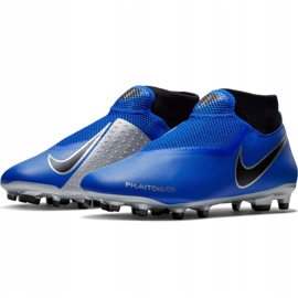 Nike Phantom Vsn Academy Df FG / MG M AO3258 400 football shoe multicolored blue 2